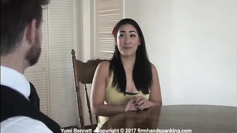Yumi spanked in her Private School